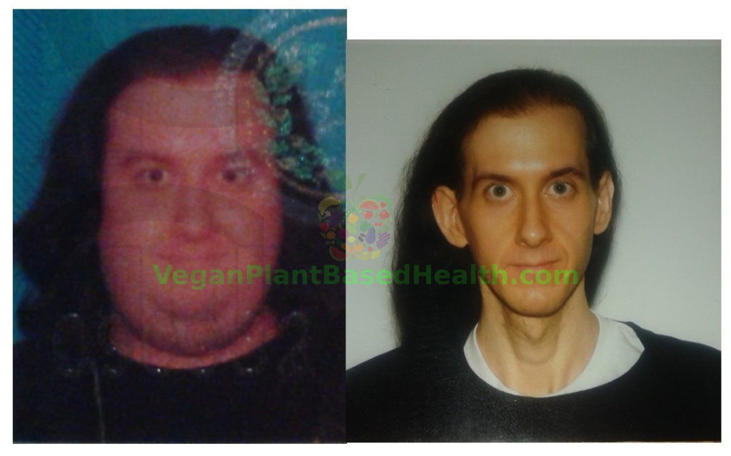 weight loss picture before and after veganplantbasedhealth.com watermark