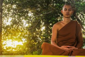 buddhist monk meditating fasting Buddhism dietary myths 